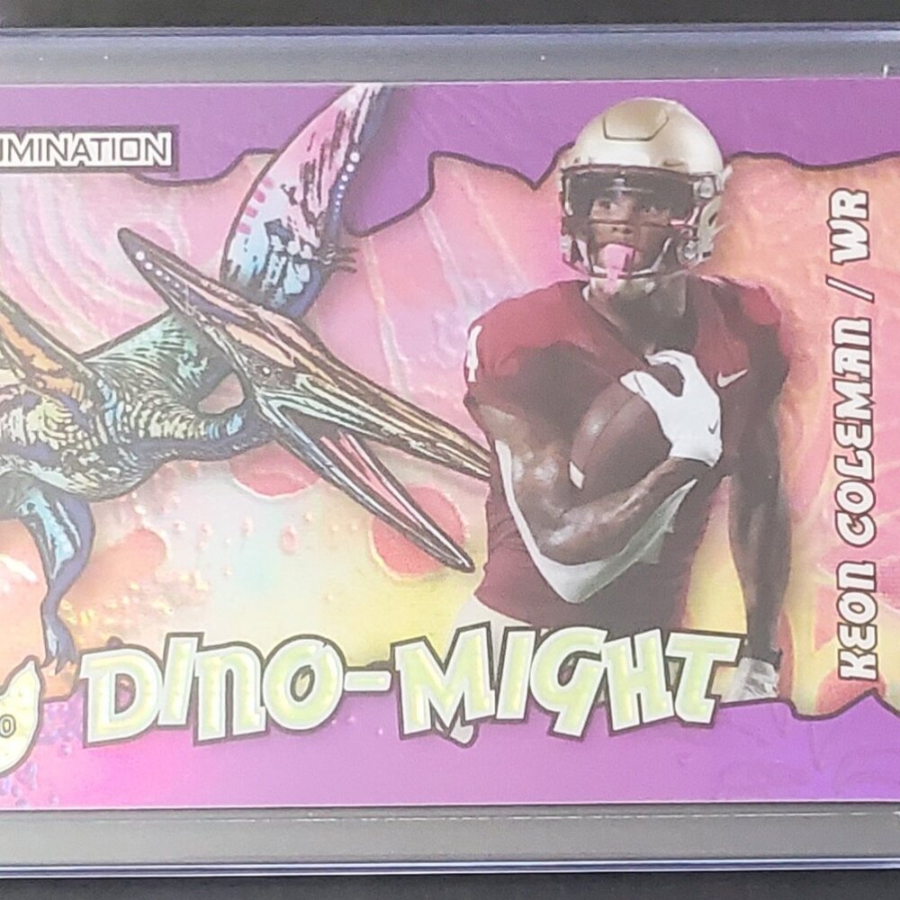 Keon Coleman 2023 Wild Card Alumination Dino-Might 5/10 #AD-KC Seminoles/Bills